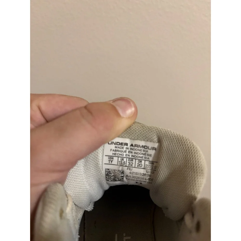 Under Armour Kids Spotlight Franchise Football Cleats White Athletic Shoes  1Y